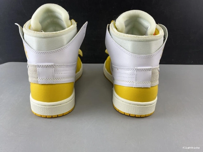 Powder Air 1 White Jordan Yellow-Cone x AQ0818-149 Dark Off-White NRG 0306